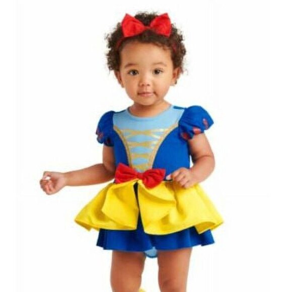 Disney Baby Snow White Costume 18-24 Months Dress Halloween Princess Store NEW - Picture 2 of 9